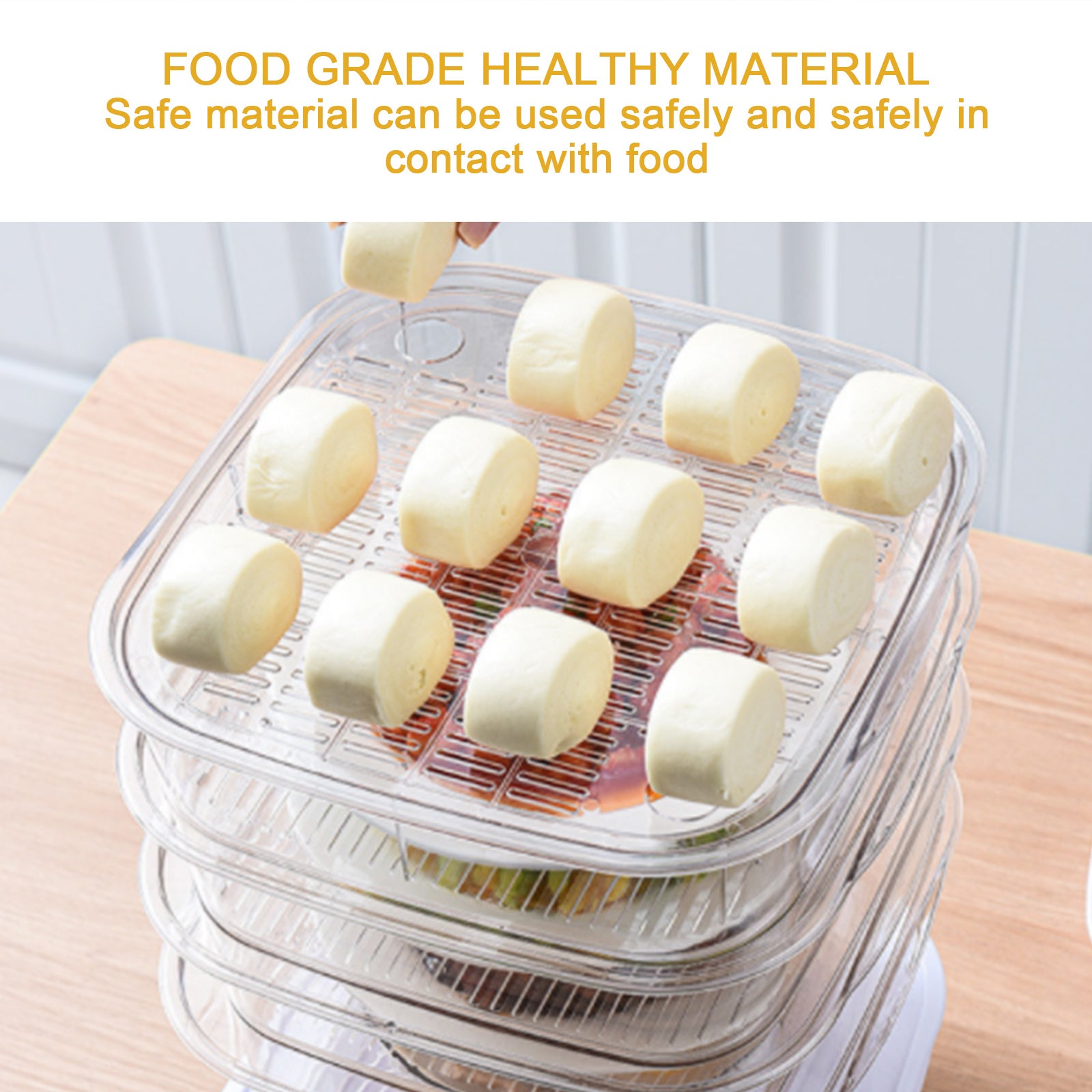 Multi-layer Stack Cooking Hood Steamer