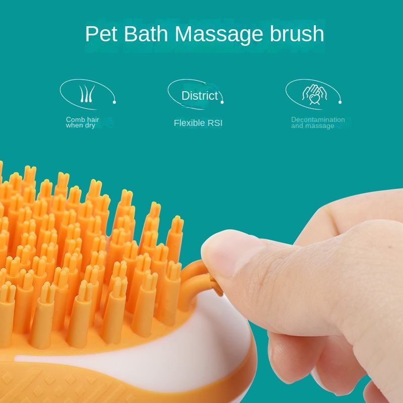 Pet Bath Massage Grooming Brush
