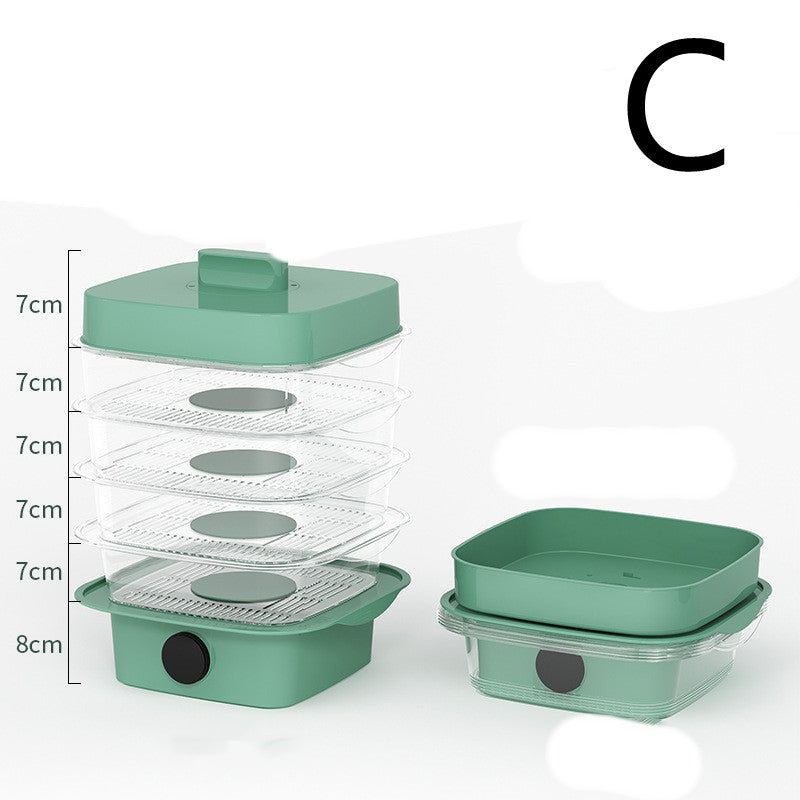Multi-layer Stack Cooking Hood Steamer