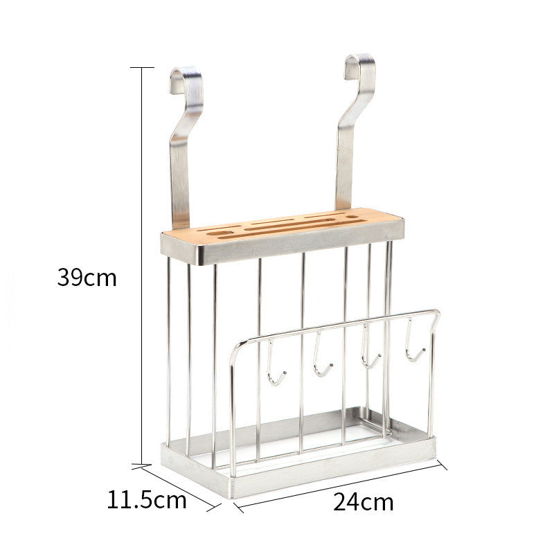 Stainless Steel Kitchen Organizer Multifunction Dish Drying Rack Wall Hanging Storage Holder Tableware Shelf Drainer 8 Types
