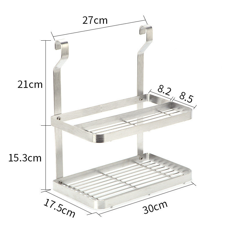 Stainless Steel Kitchen Organizer Multifunction Dish Drying Rack Wall Hanging Storage Holder Tableware Shelf Drainer 8 Types
