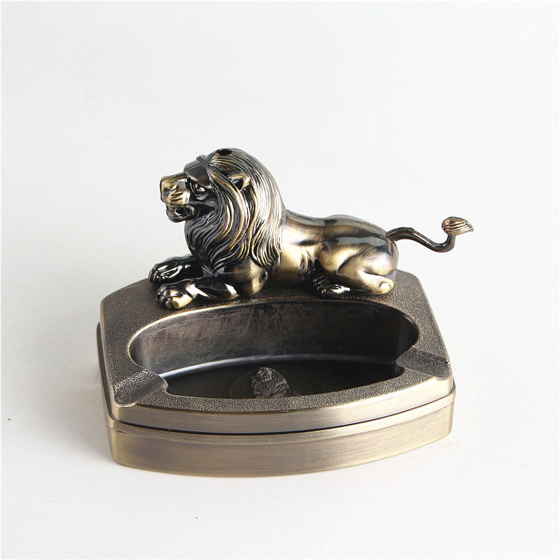 Lion Lighter  Ashtray Creative Inflatable Metal