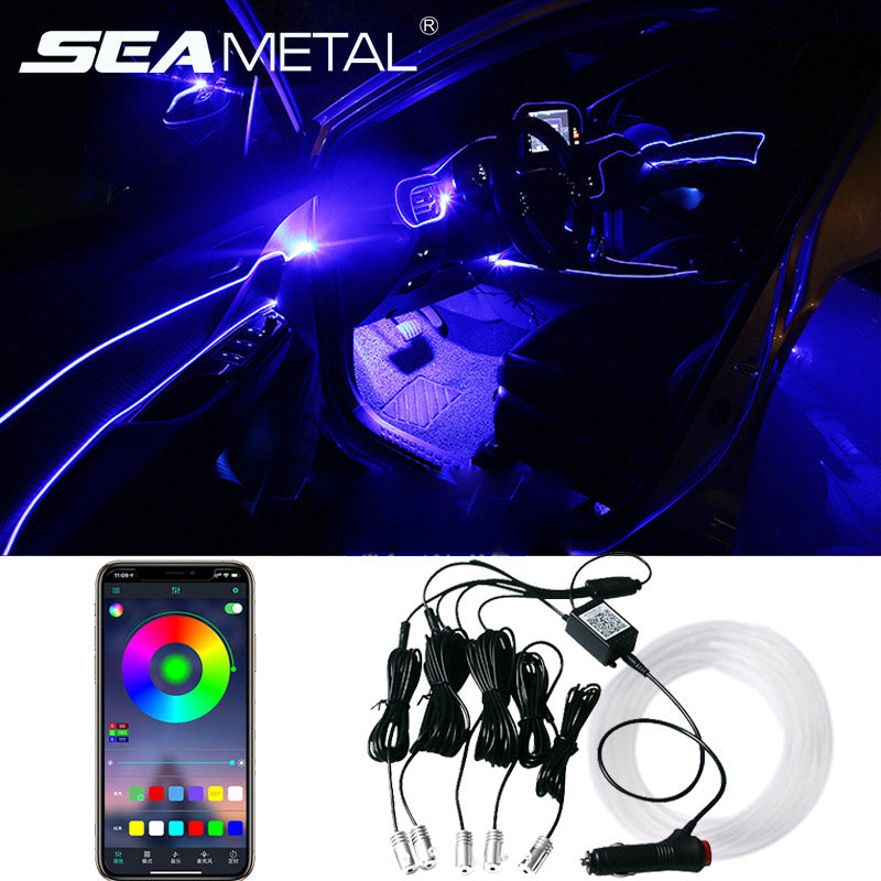 Car Interior Cool Light APP Rhythm Light