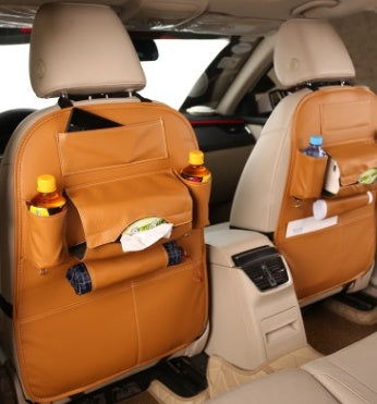 Car storage bag box car seat storage leather