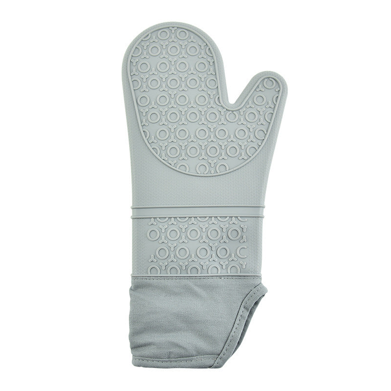 High-Temperature Resistant Thickened Silicone Insulated Oven Mitts