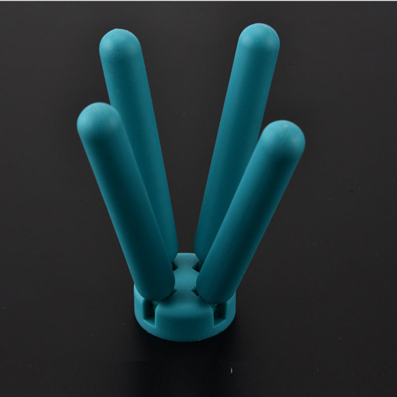 Folding Silicone Placemat Cross-shaped Insulation Tea Cup Mat Pot Pad Portable Phone Holder Home Kitchen Accessories