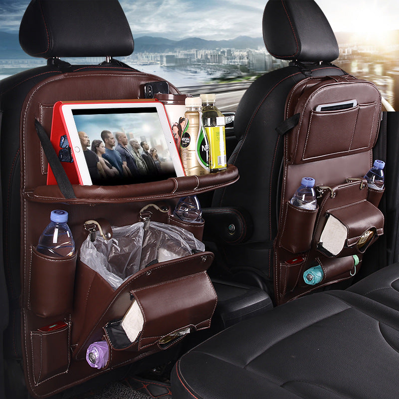 PU Leather Car Storage Bag Multifunction