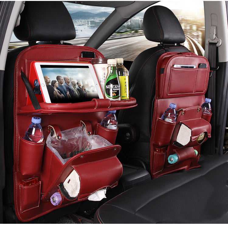 PU Leather Car Storage Bag Multifunction