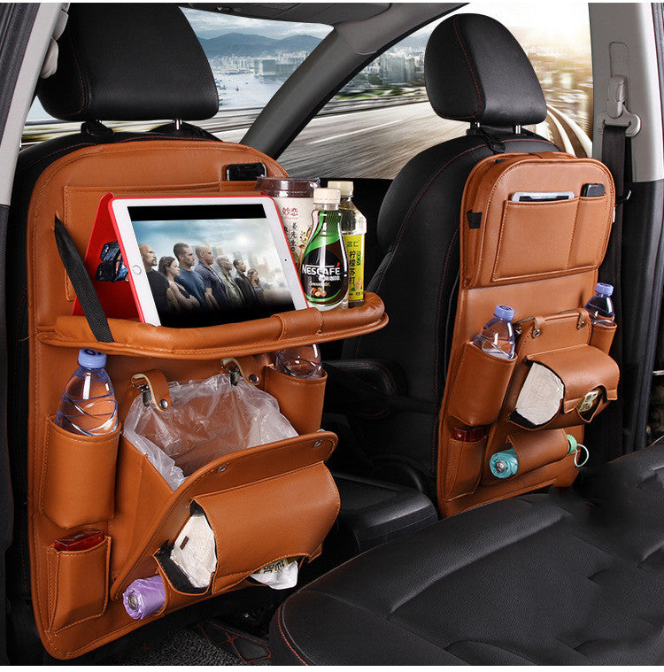 PU Leather Car Storage Bag Multifunction