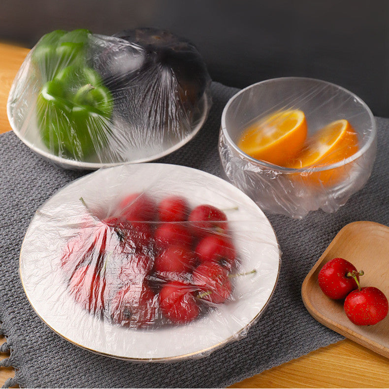 Disposable Cling Film Cover, Food Grade Cling Film Cover, Self-Sealing, Multifunctional Dish Cover, Bowl Cover, Dust Cover Cover