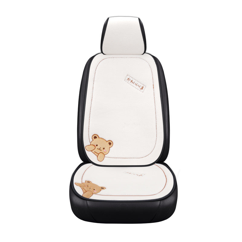 Car Cushion Winter Plush Three-piece Set