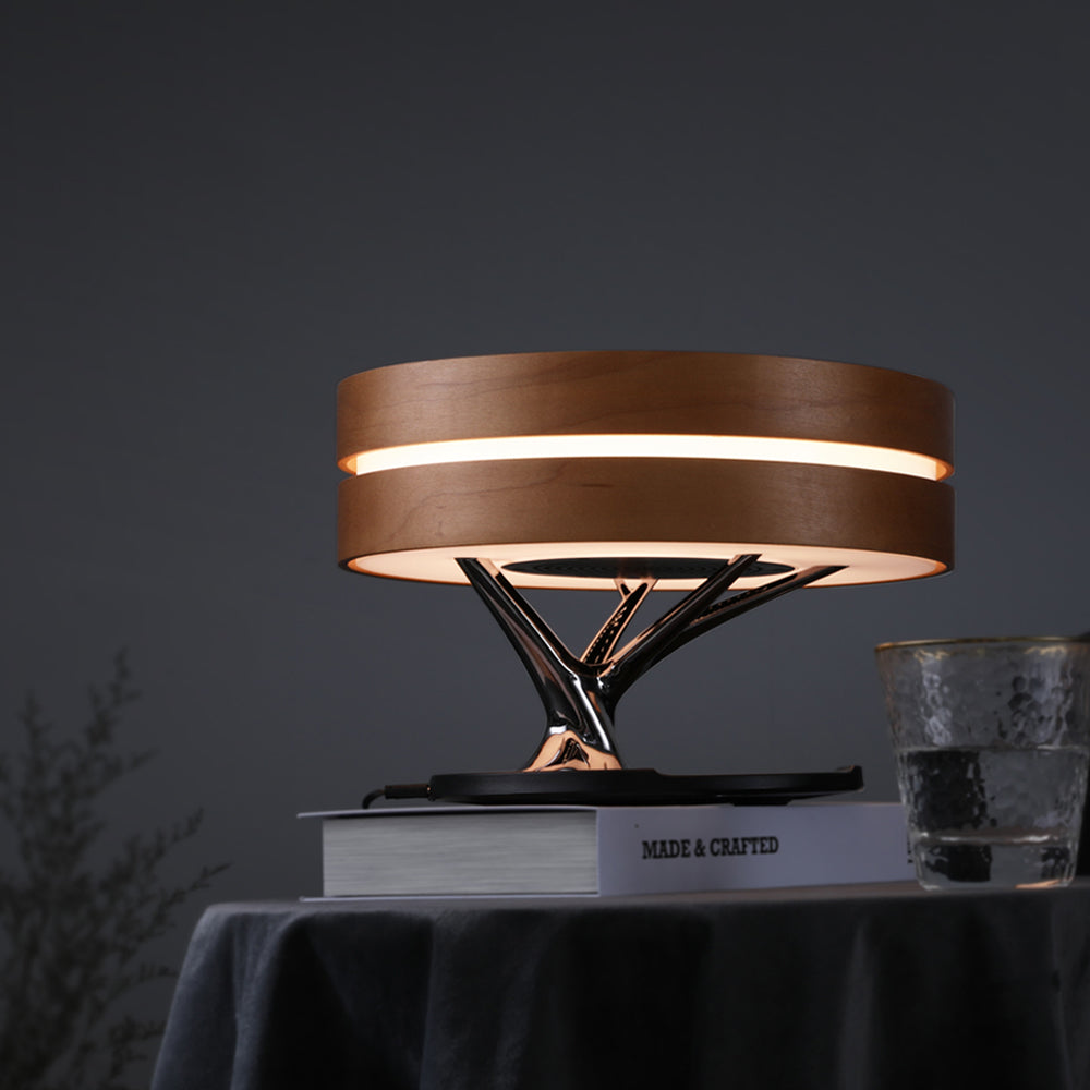 Bluetooth Speaker Bed Lamp WiFi Circle Tree Of Led