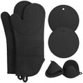 High-Temperature Resistant Thickened Silicone Insulated Oven Mitts