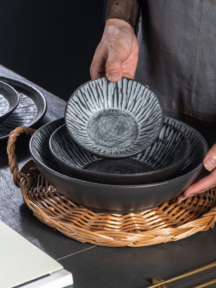 Household tableware Japanese ramen bowl