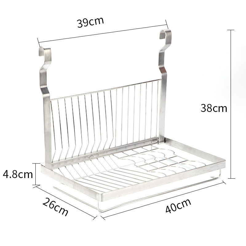 Stainless Steel Kitchen Organizer Multifunction Dish Drying Rack Wall Hanging Storage Holder Tableware Shelf Drainer 8 Types