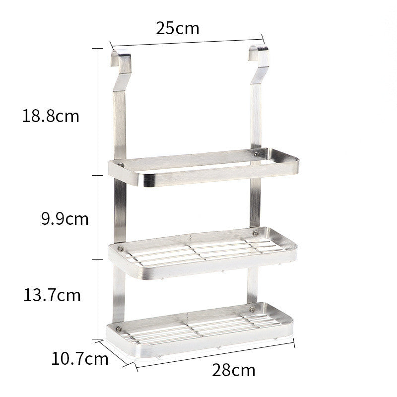 Stainless Steel Kitchen Organizer Multifunction Dish Drying Rack Wall Hanging Storage Holder Tableware Shelf Drainer 8 Types