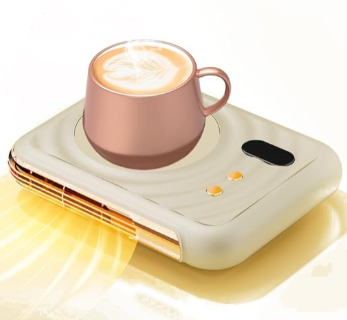 2-in-1 Thermostatic Cup Mat & Warm Air Blower