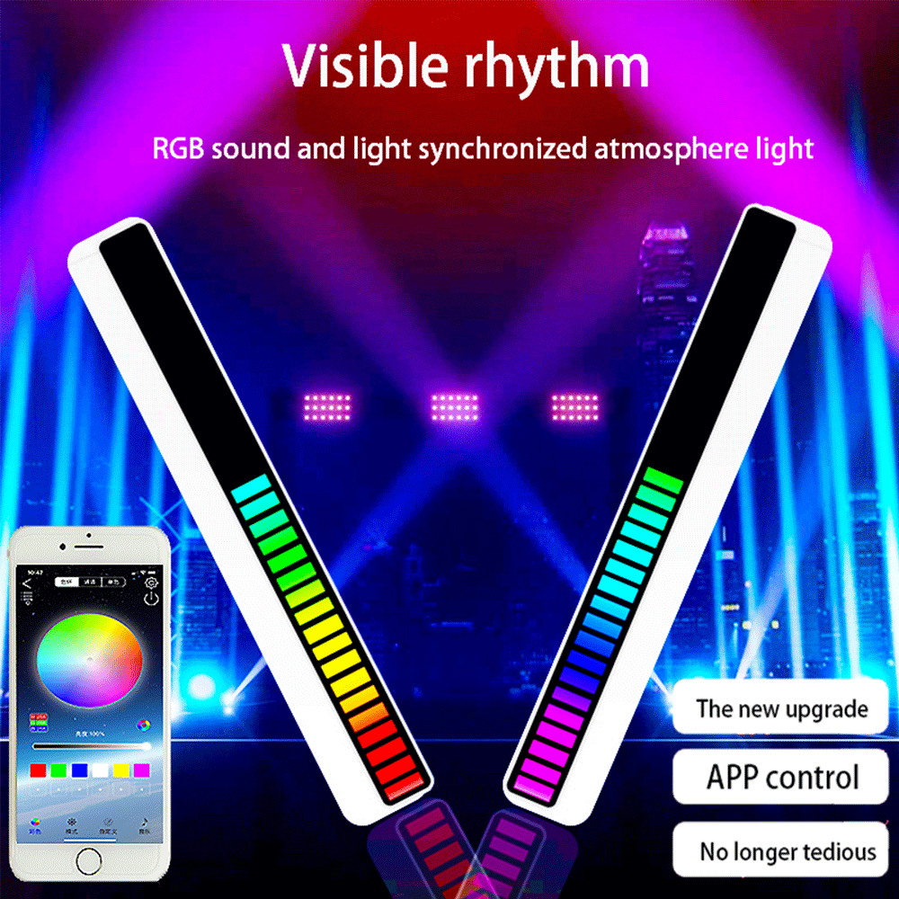 Car Sound Control Light RGB Voice-Activated