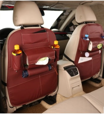 Car storage bag box car seat storage leather