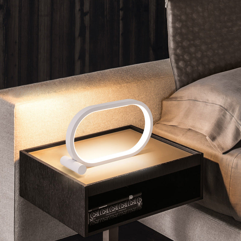 Usb Plug-In Lamp Oval Acrylic Lamp Table Led