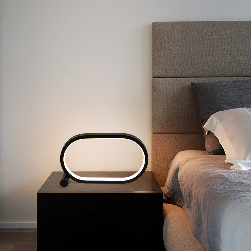 Usb Plug-In Lamp Oval Acrylic Lamp Table Led