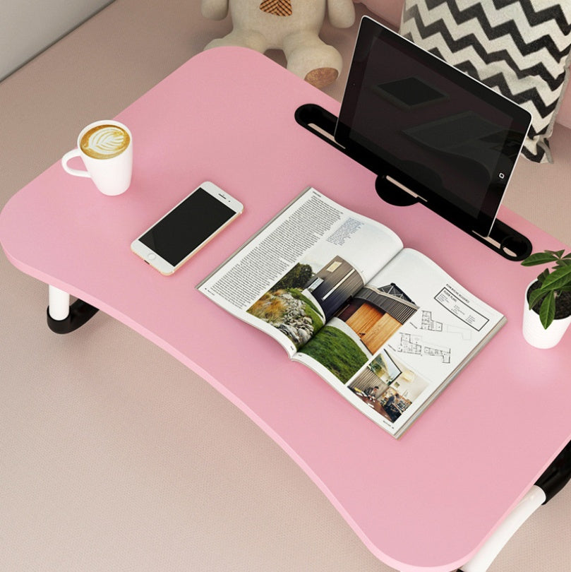 Notebook folding computer table