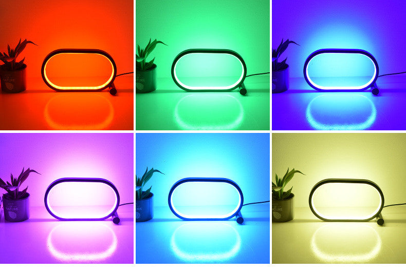 Usb Plug-In Lamp Oval Acrylic Lamp Table Led