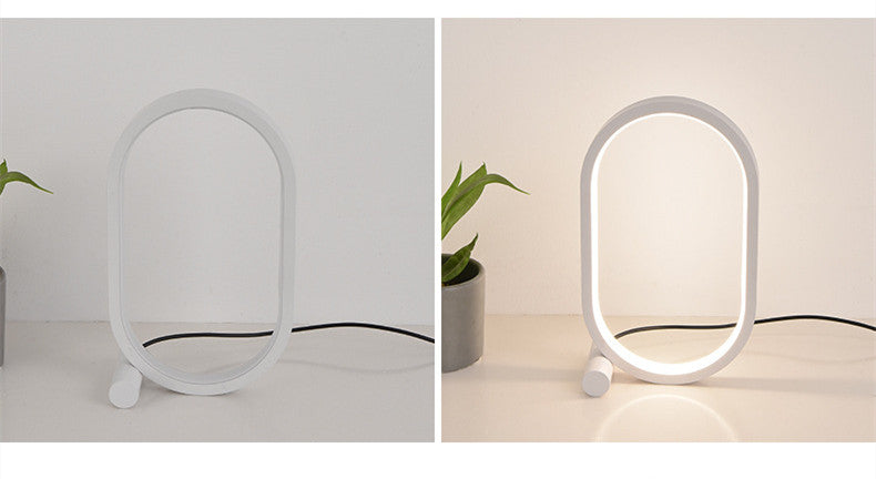 Usb Plug-In Lamp Oval Acrylic Lamp Table Led