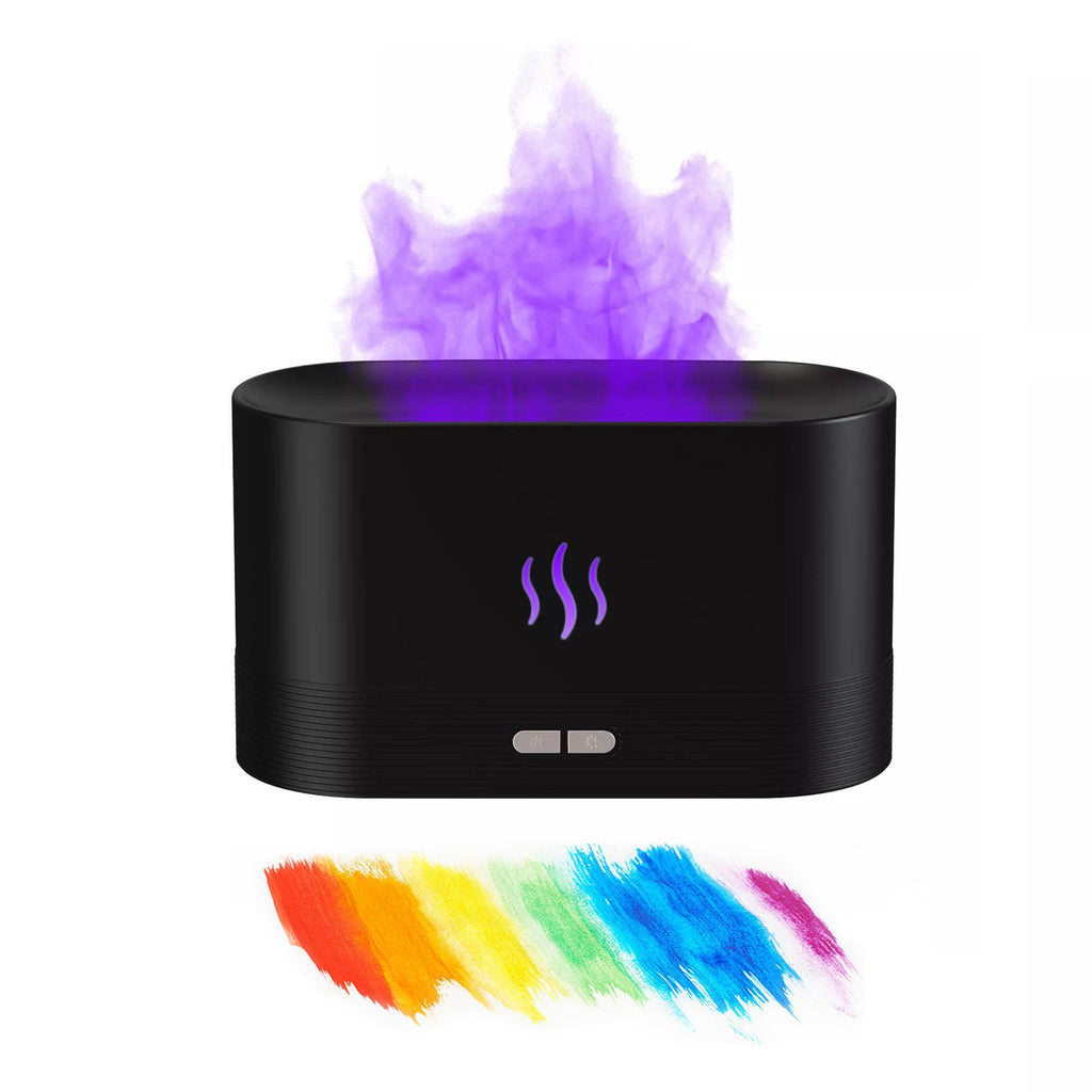 Led RGB Colorful Essential Oil Fire Flame Aroma Diffuser