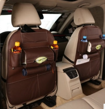 Car storage bag box car seat storage leather