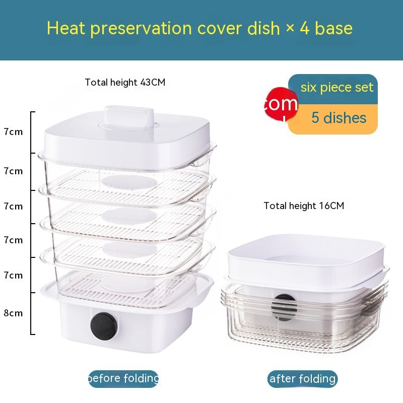 Multi-layer Stack Cooking Hood Steamer