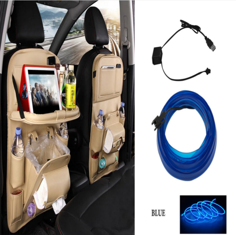 PU Leather Car Storage Bag Multifunction