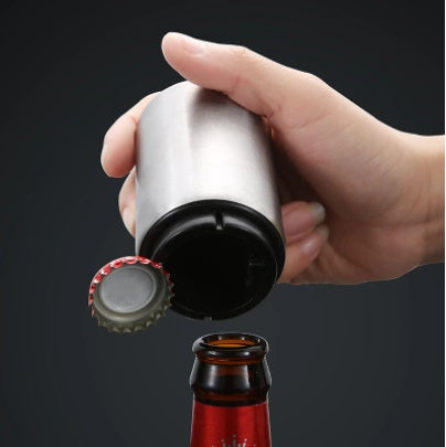 Creative Stainless Steel Beer Bottle Bar Press Opener