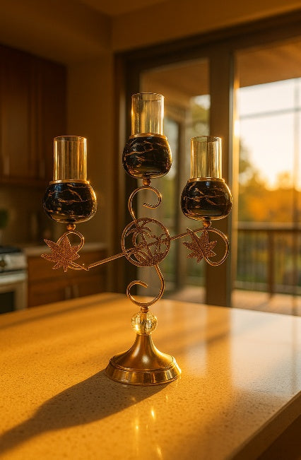 Luxury 3-Head Candle Holder