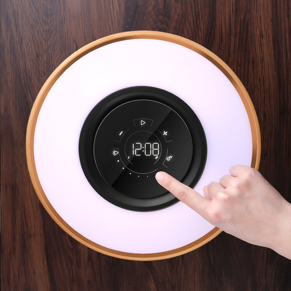 Bluetooth Speaker Bed Lamp WiFi Circle Tree Of Led
