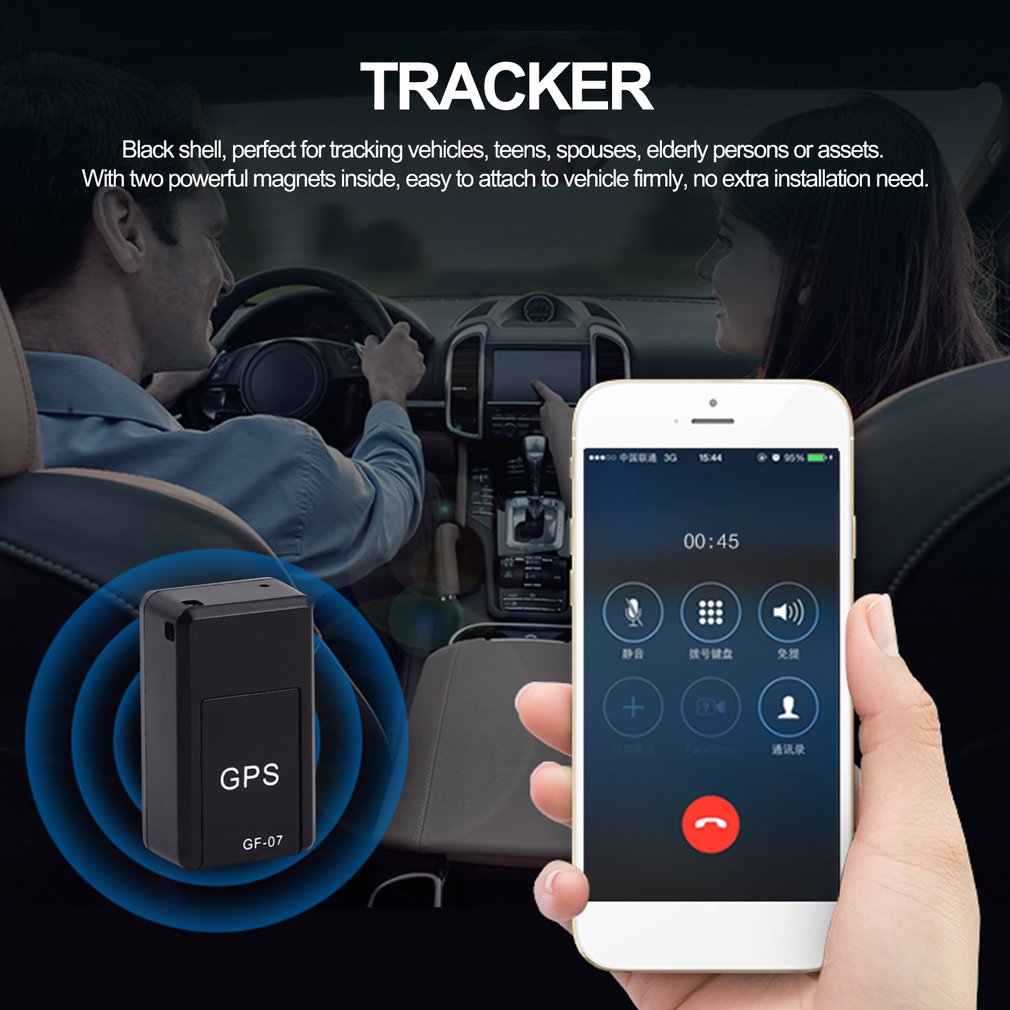 Car Tracker Magnetic Tracker GPS Rechargeable Locator