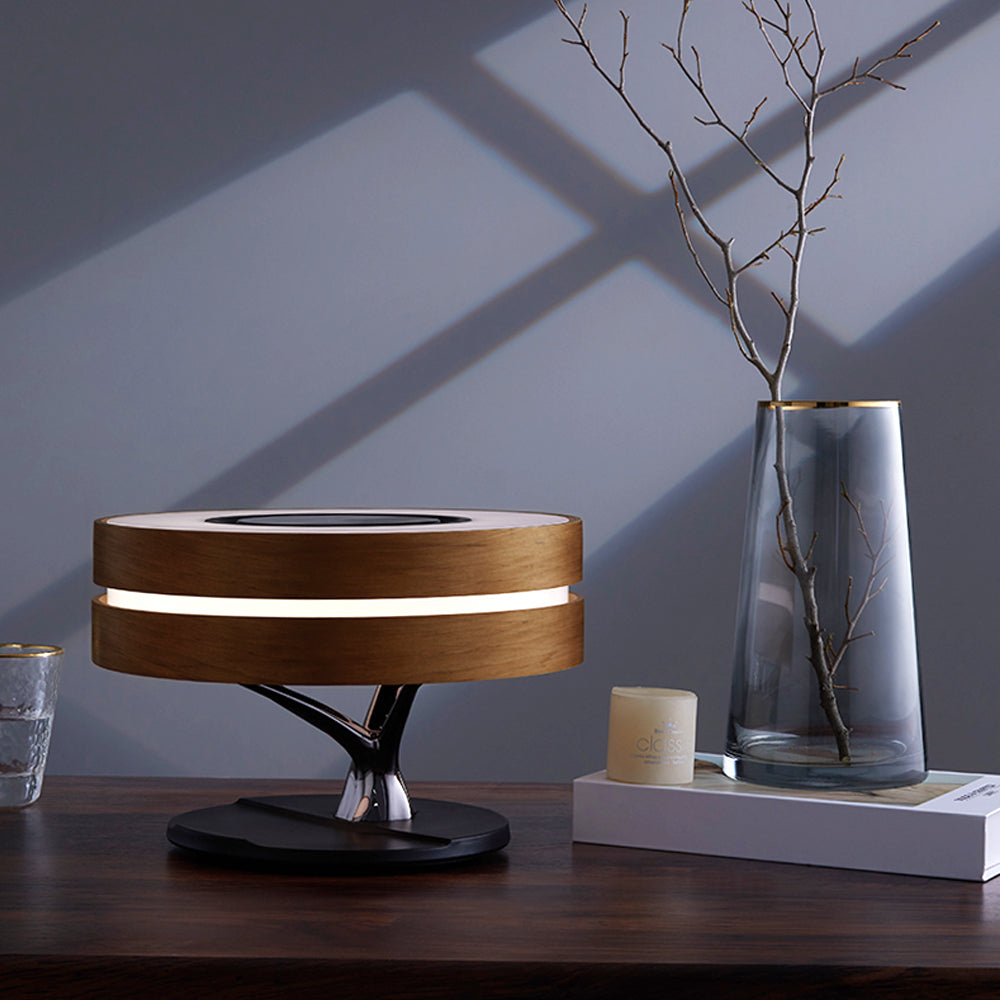 Bluetooth Speaker Bed Lamp WiFi Circle Tree Of Led