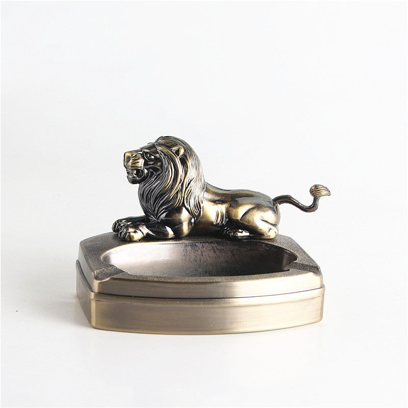 Lion Lighter  Ashtray Creative Inflatable Metal