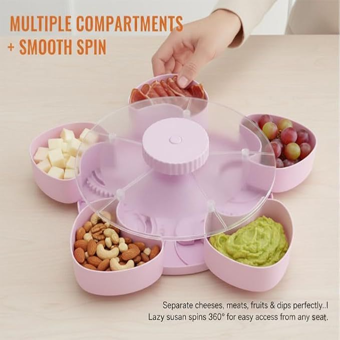 Living RoomFoyer Split-Type Rotating Serving Tray