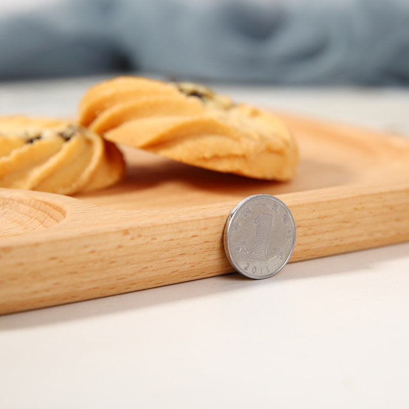 Coffee Restaurant Creative Food Wooden Handle Tray