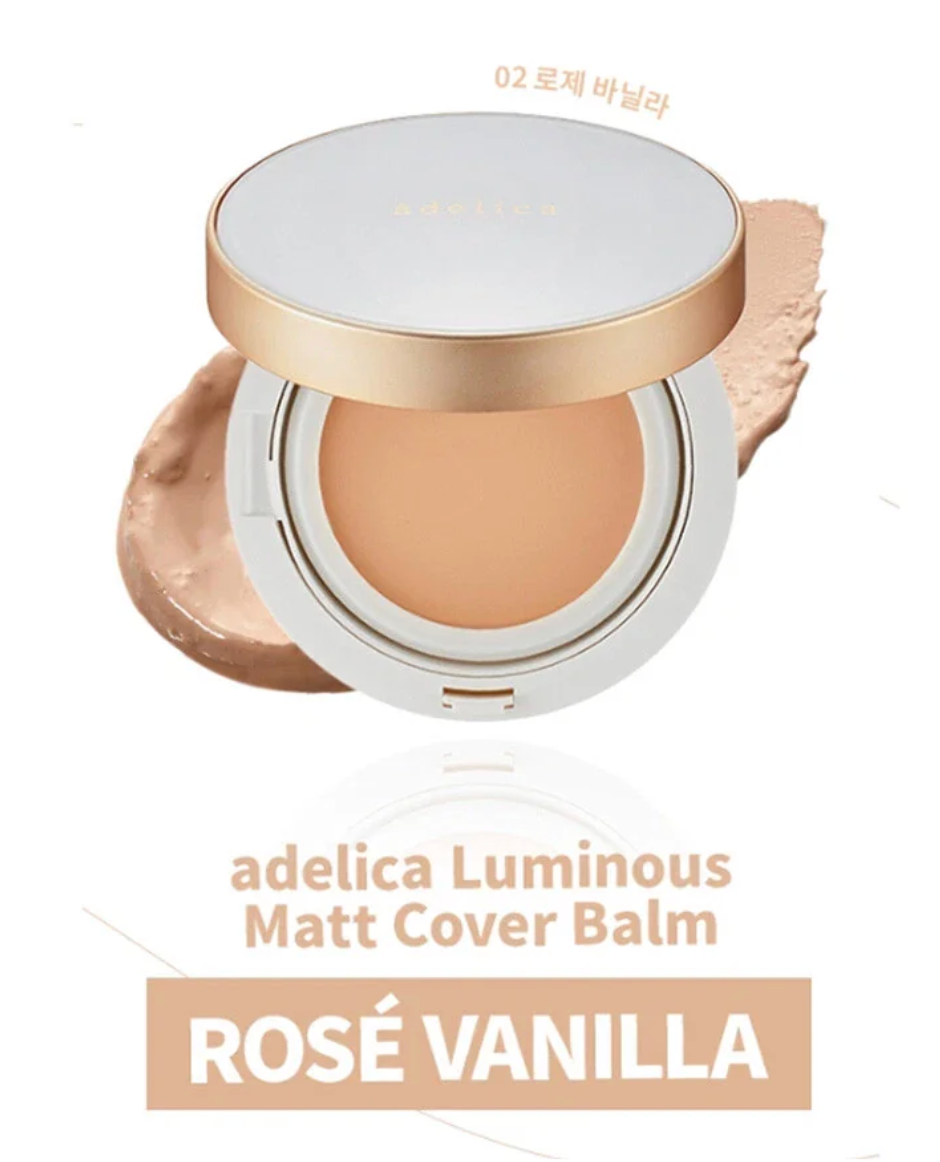 Adelica Luminous Matt Cover Balm 02 Rose Vanila (Refill)
