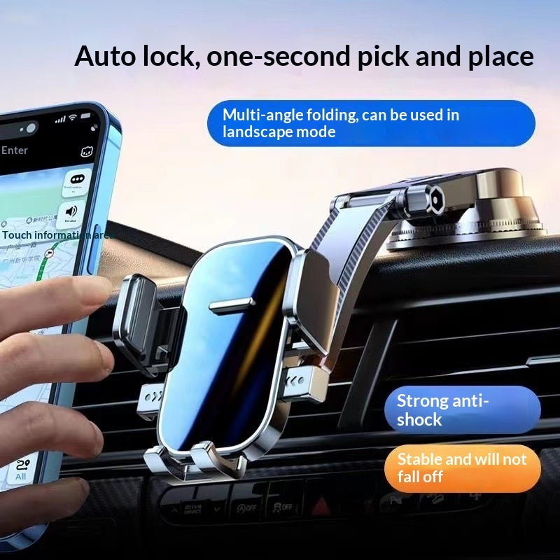 Car-mounted Adhesive Auto-lock Suction Cup Phone Holder