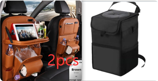 PU Leather Car Storage Bag Multifunction
