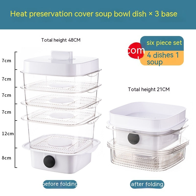 Multi-layer Stack Cooking Hood Steamer