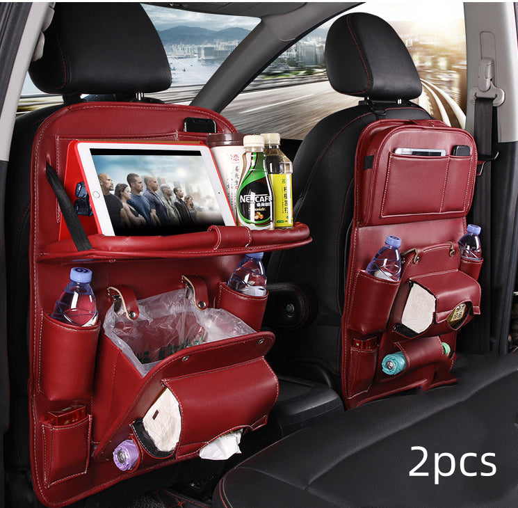 PU Leather Car Storage Bag Multifunction