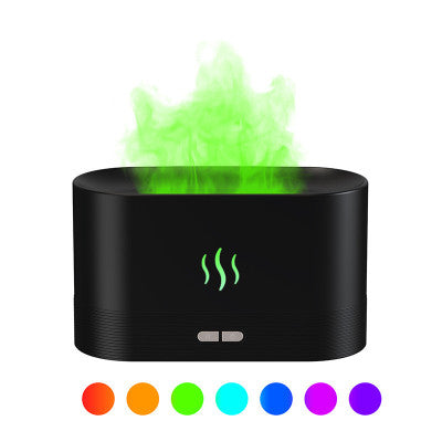Led RGB Colorful Essential Oil Fire Flame Aroma Diffuser