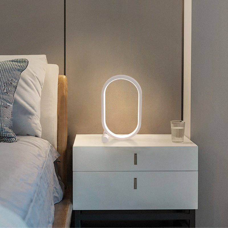 Usb Plug-In Lamp Oval Acrylic Lamp Table Led
