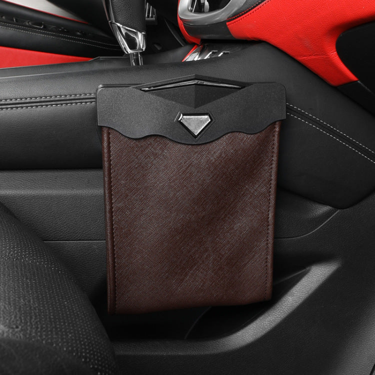 LED Car Trash Can Organizer Garbage Holder